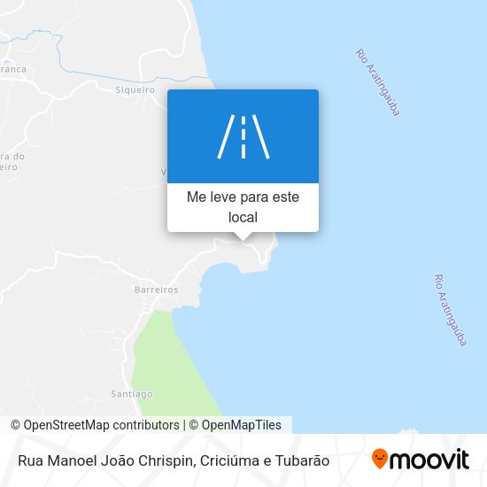 Rua Manoel João Chrispin mapa