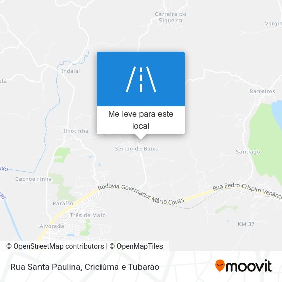 Rua Santa Paulina mapa