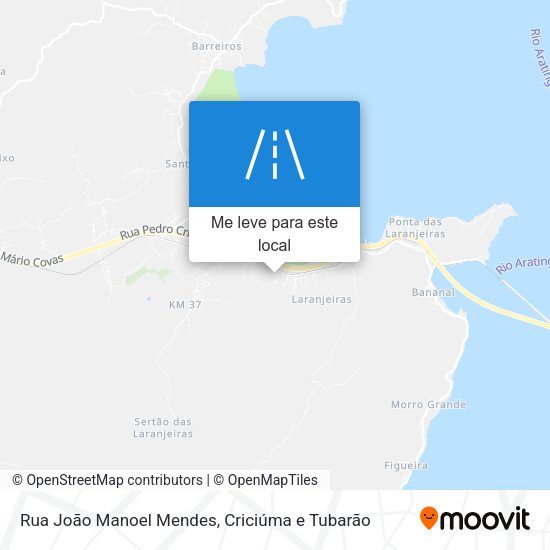 Rua João Manoel Mendes mapa