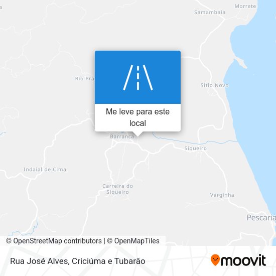 Rua José Alves mapa