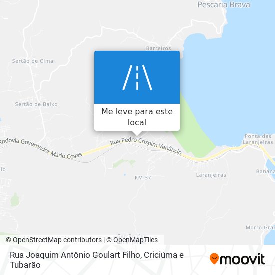 Rua Joaquim Antônio Goulart Filho mapa