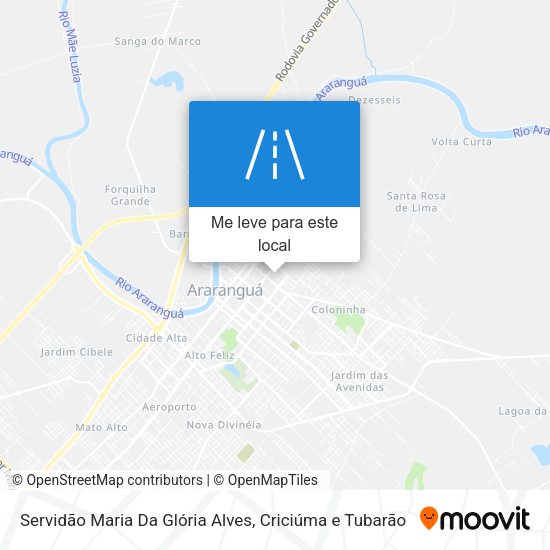 Servidão Maria Da Glória Alves mapa