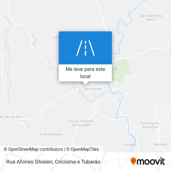 Rua Afonso Ghisleri mapa