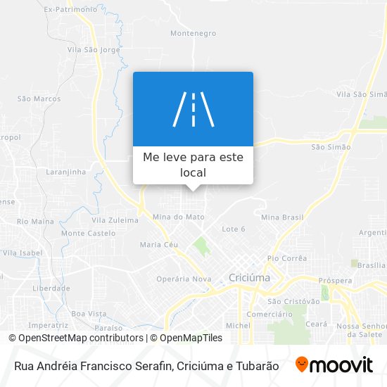 Rua Andréia Francisco Serafin mapa