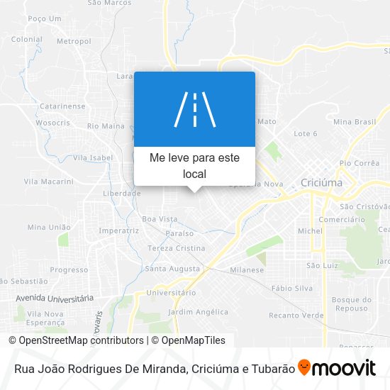 Rua João Rodrigues De Miranda mapa