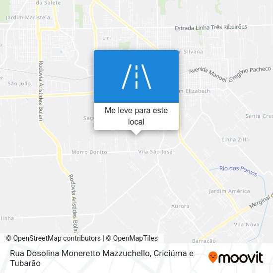 Rua Dosolina Moneretto Mazzuchello mapa