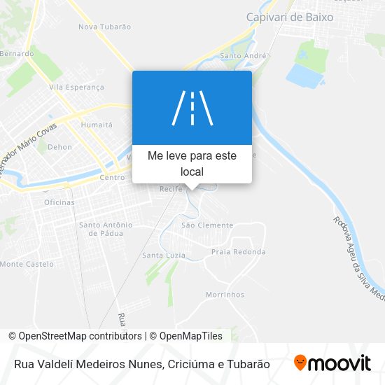 Rua Valdelí Medeiros Nunes mapa