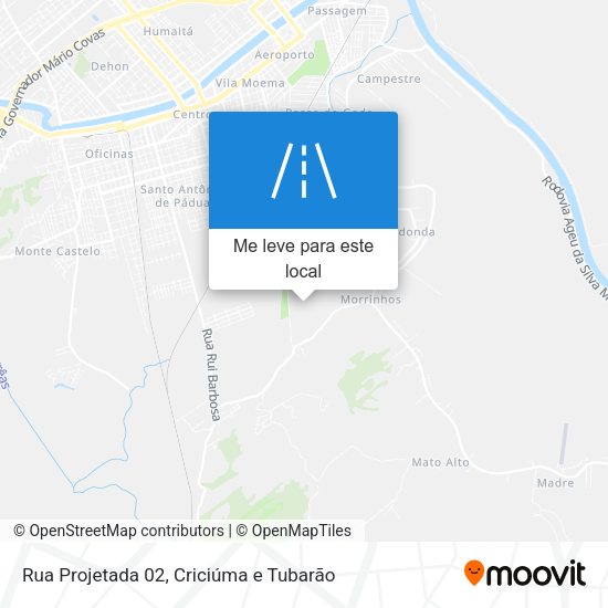 Rua Projetada 02 mapa