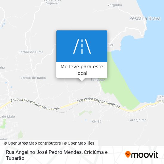 Rua Angelino José Pedro Mendes mapa