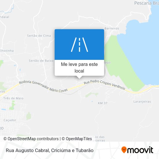 Rua Augusto Cabral mapa