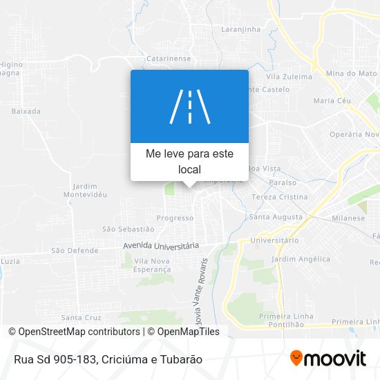 Rua Sd 905-183 mapa