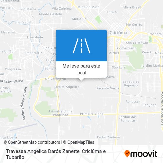 Travessa Angélica Darós Zanette mapa