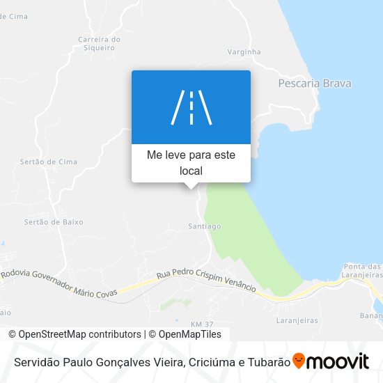 Servidão Paulo Gonçalves Vieira mapa