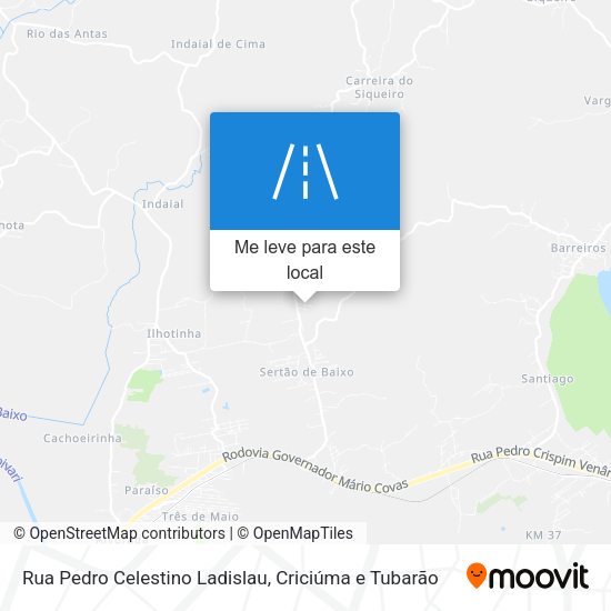Rua Pedro Celestino Ladislau mapa