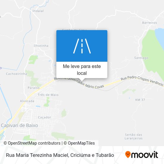 Rua Maria Terezinha Maciel mapa