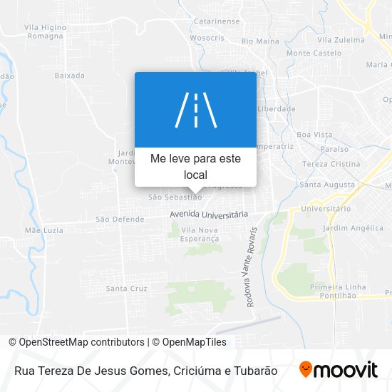 Rua Tereza De Jesus Gomes mapa