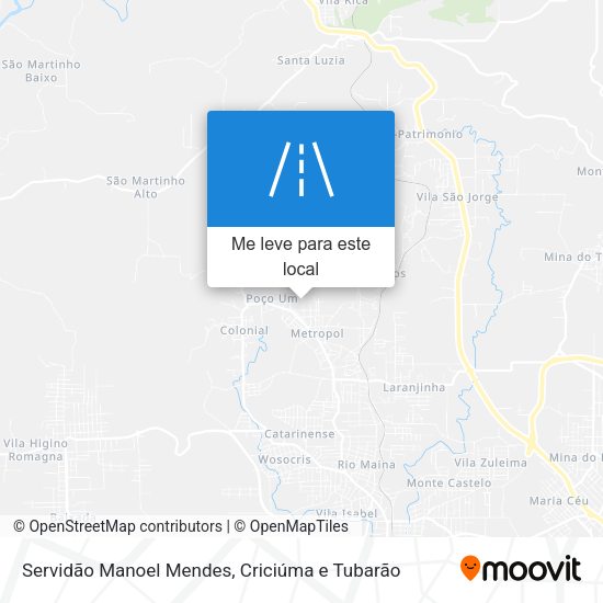 Servidão Manoel Mendes mapa