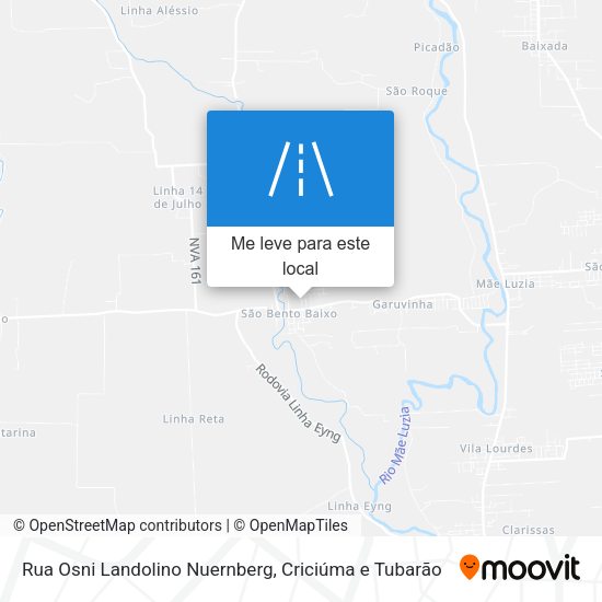 Rua Osni Landolino Nuernberg mapa