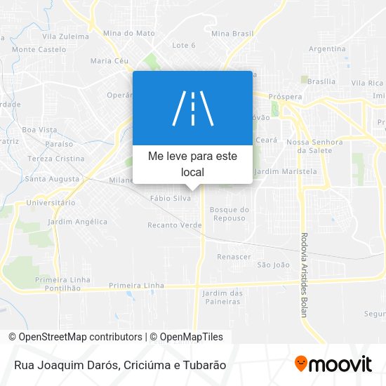 Rua Joaquim Darós mapa