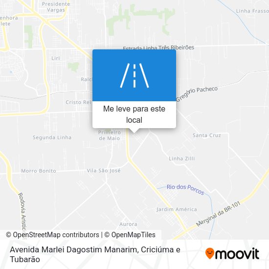 Avenida Marlei Dagostim Manarim mapa