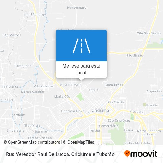 Rua Vereador Raul De Lucca mapa