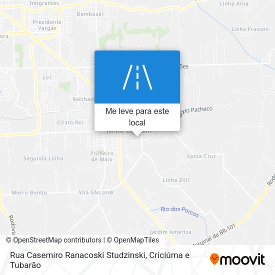 Rua Casemiro Ranacoski Studzinski mapa