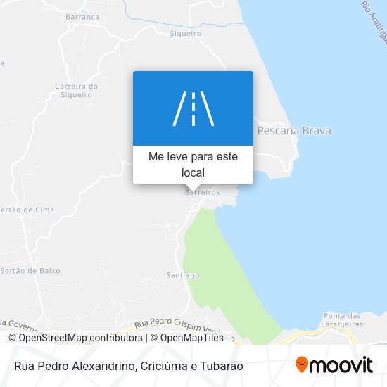Rua Pedro Alexandrino mapa