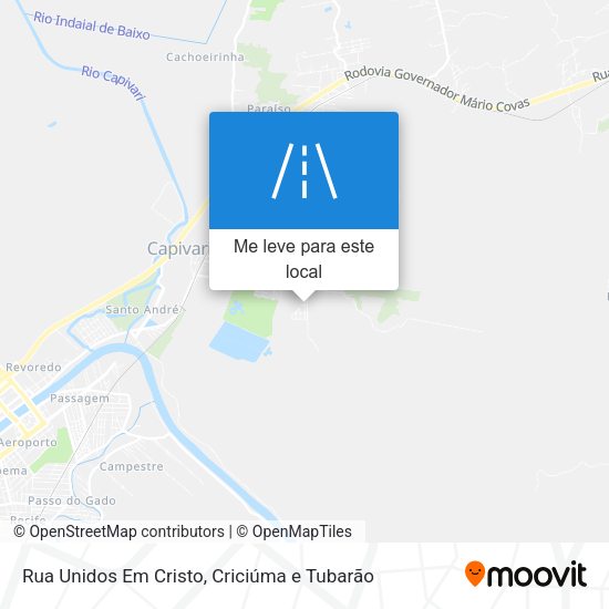 Rua Unidos Em Cristo mapa