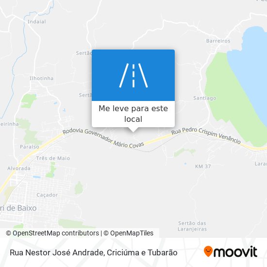 Rua Nestor José Andrade mapa