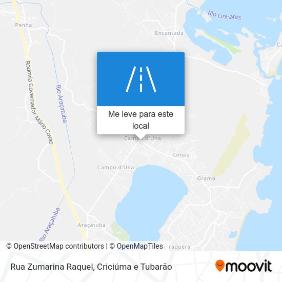 Rua Zumarina Raquel mapa
