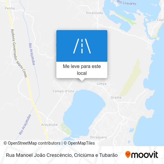 Rua Manoel João Crescêncio mapa