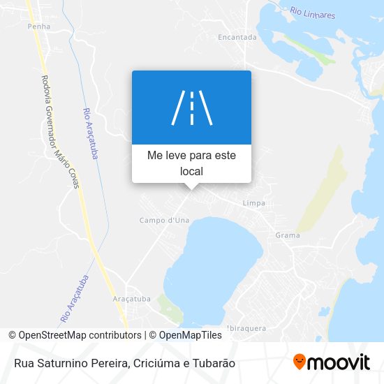 Rua Saturnino Pereira mapa