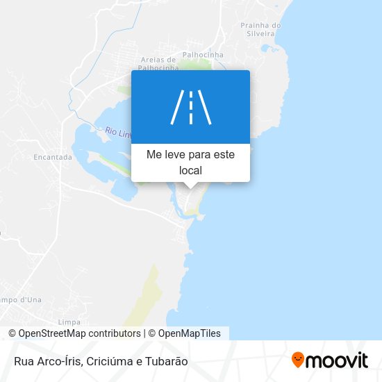 Rua Arco-Íris mapa