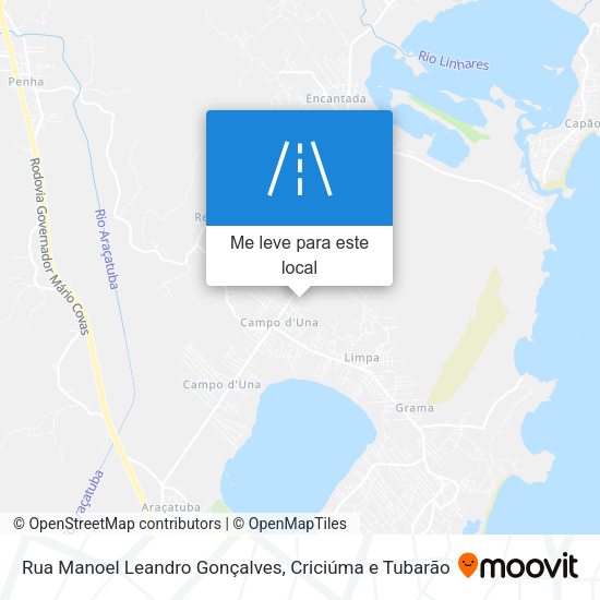 Rua Manoel Leandro Gonçalves mapa