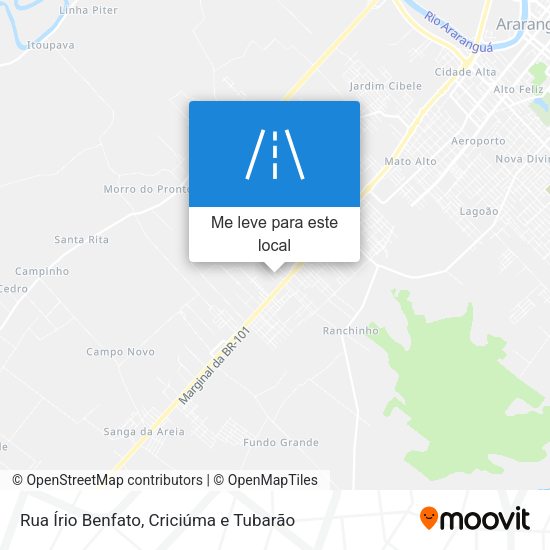Rua Írio Benfato mapa