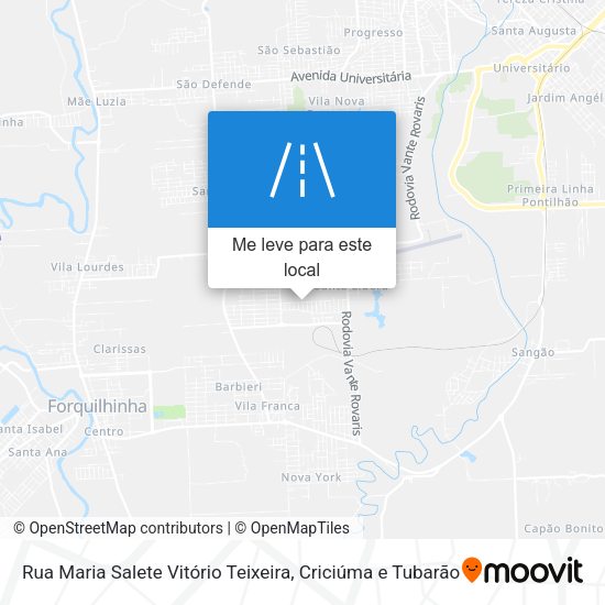 Rua Maria Salete Vitório Teixeira mapa