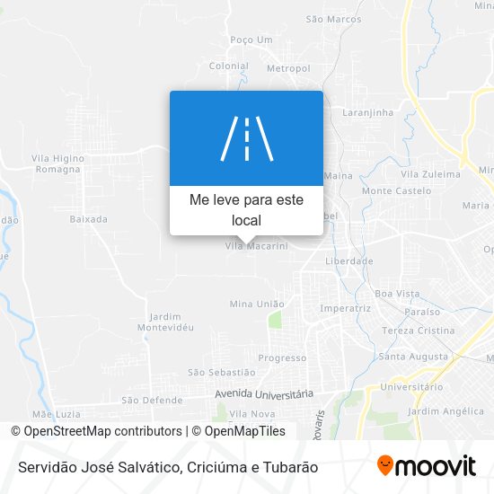 Servidão José Salvático mapa