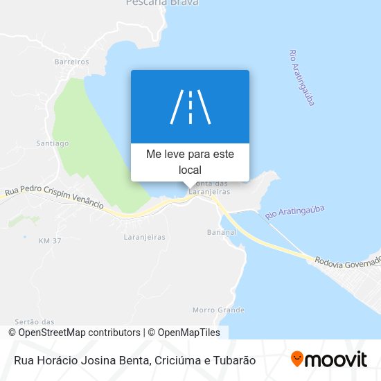 Rua Horácio Josina Benta mapa