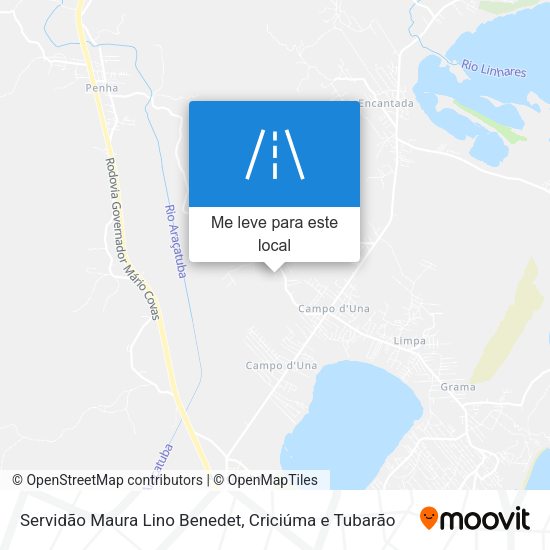Servidão Maura Lino Benedet mapa