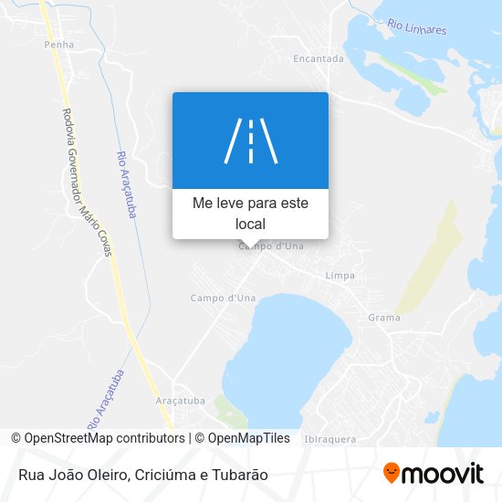 Rua João Oleiro mapa