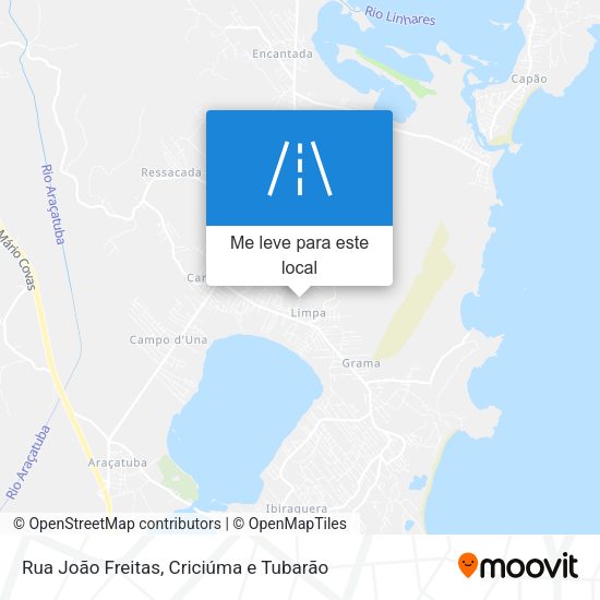 Rua João Freitas mapa