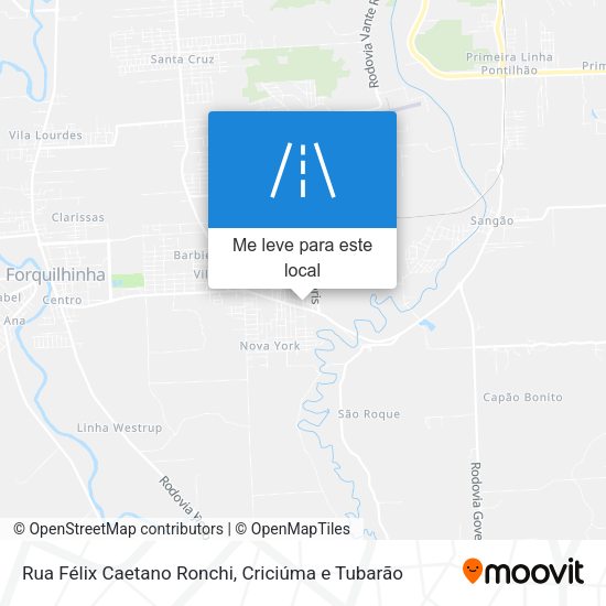 Rua Félix Caetano Ronchi mapa