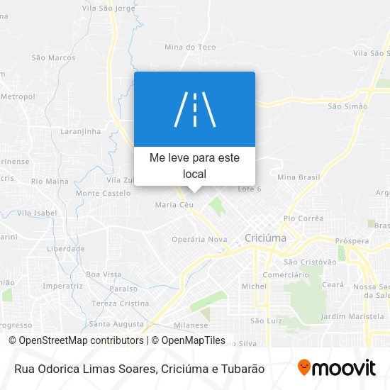 Rua Odorica Limas Soares mapa