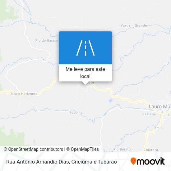 Rua Antônio Amandio Dias mapa