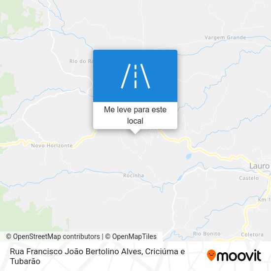 Rua Francisco João Bertolino Alves mapa