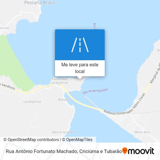 Rua Antônio Fortunato Machado mapa