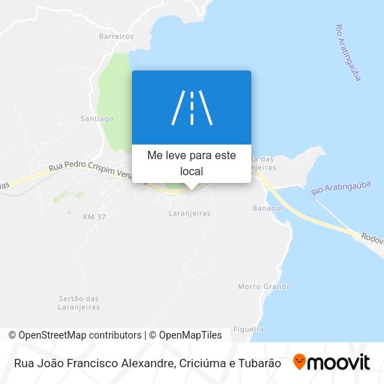 Rua João Francisco Alexandre mapa