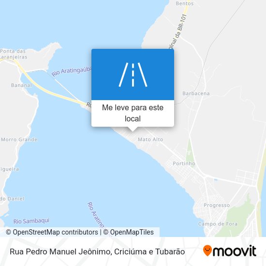 Rua Pedro Manuel Jeônimo mapa