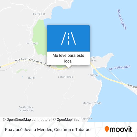 Rua José Jovino Mendes mapa