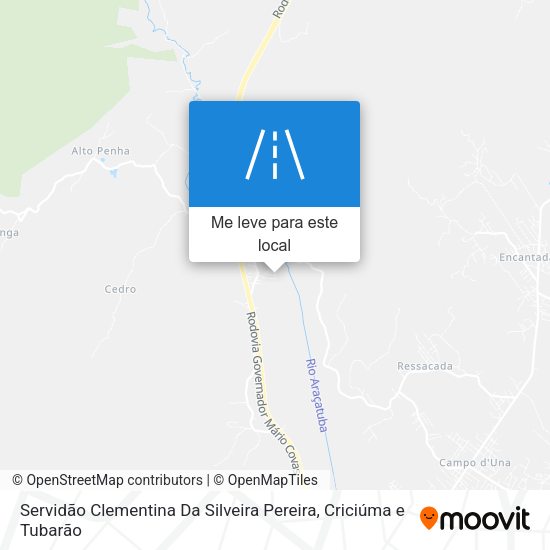 Servidão Clementina Da Silveira Pereira mapa